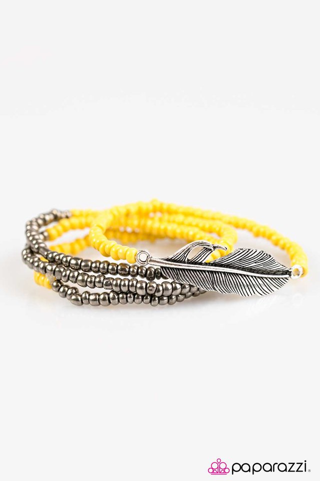 Paparazzi ♥ Thunderbird - Yellow ♥ Bracelet