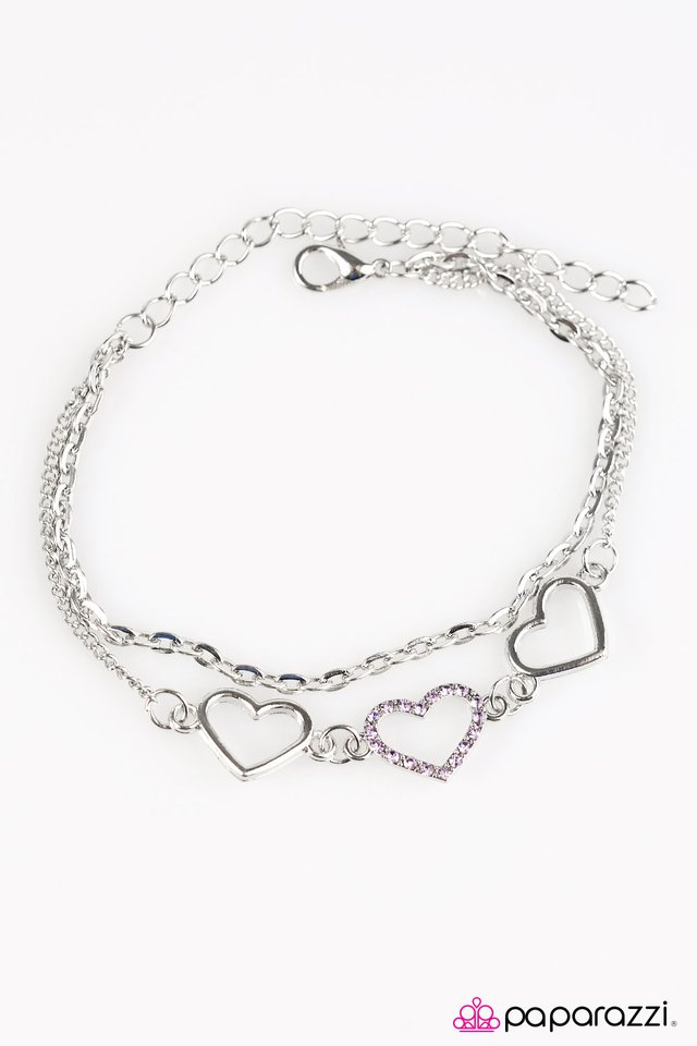 Paparazzi ♥ Love Is Everywhere - Purple ♥ Bracelet
