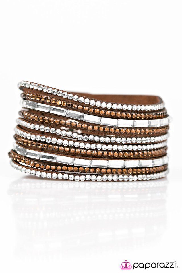 Paparazzi ♥ Name Your Price - Brown ♥ Bracelet