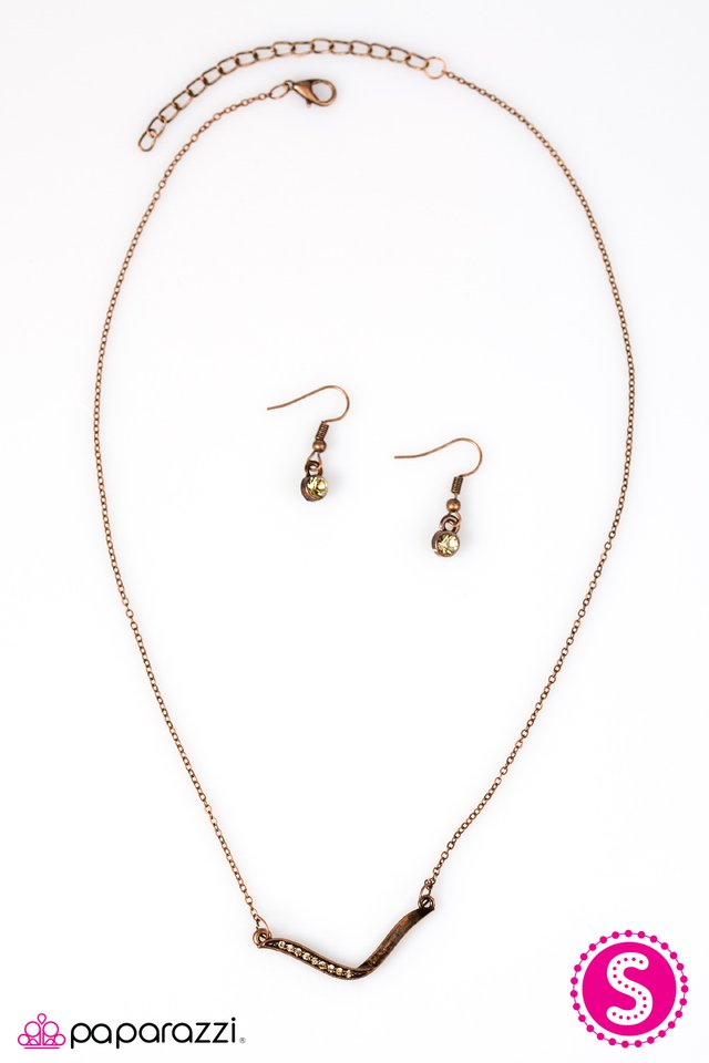 Paparazzi ♥ Find Your Wings - Copper ♥ Necklace