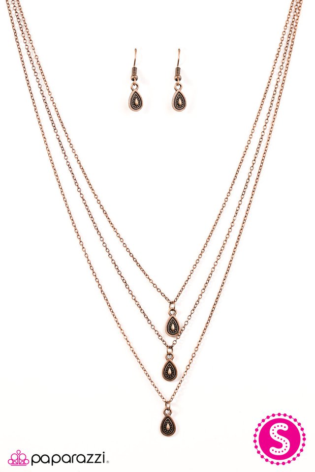 Paparazzi ♥ Down By The Bay - Copper ♥ Necklace