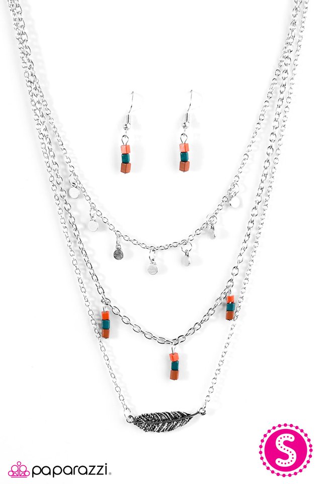 Paparazzi ♥ Fly Time - Multi ♥ Necklace