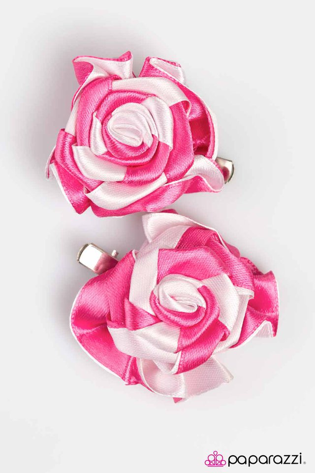 Paparazzi ♥ Check This Out - Pink ♥ Hair Clip