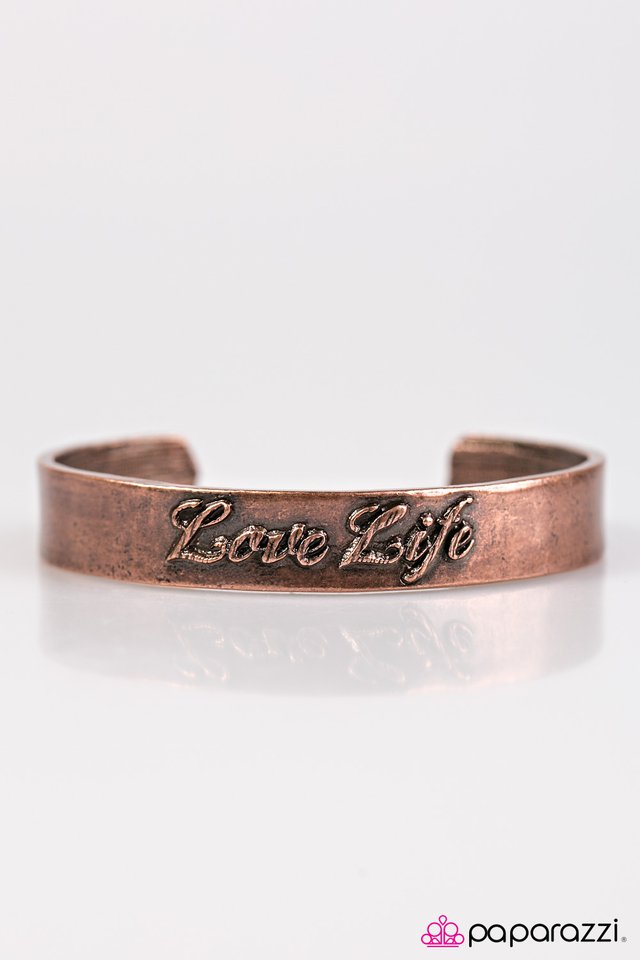 Paparazzi ♥ Live To The Fullest - Copper ♥ Bracelet