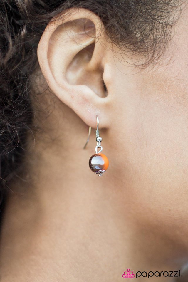 Paparazzi ♥ Skyfall - Orange ♥ Necklace