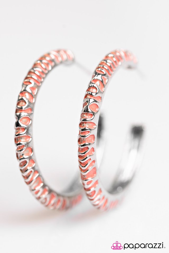 Paparazzi ♥ Colorful Chaos - Orange ♥ Earrings