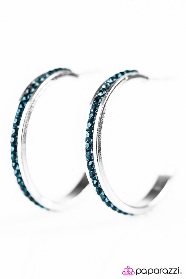 Paparazzi ♥ Glitter Glam - Blue ♥ Earrings