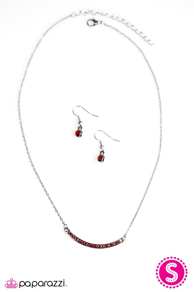 Paparazzi ♥ Glitter Goddess - Red ♥ Necklace