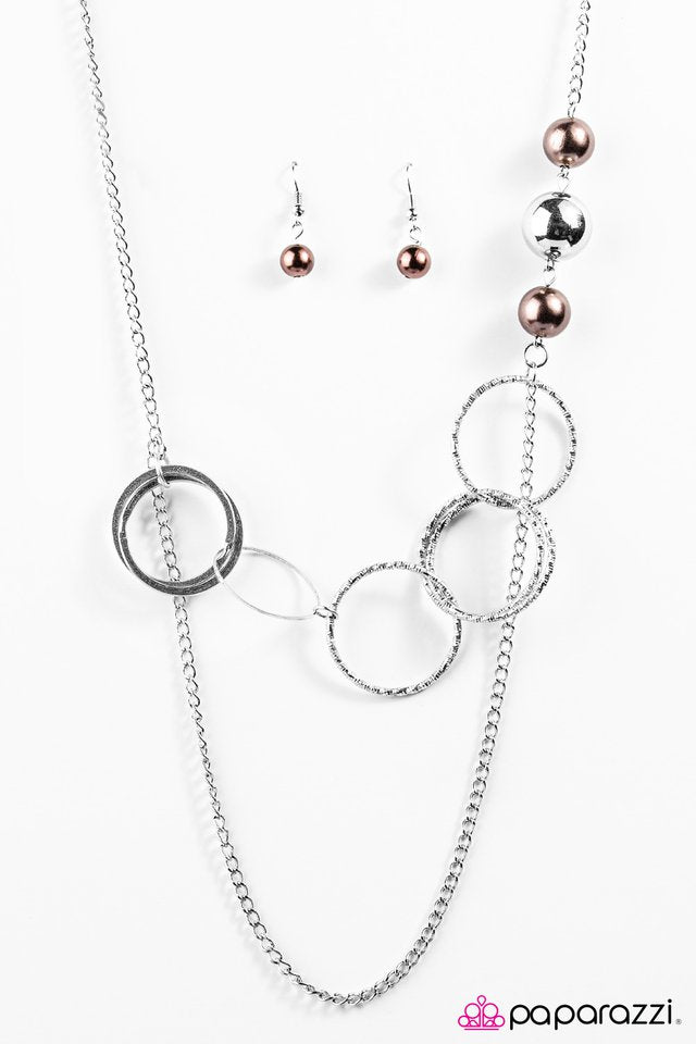 Paparazzi ♥ Expressionist - Brown ♥ Necklace