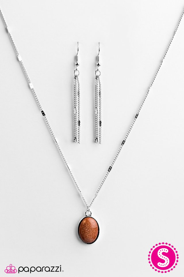 Paparazzi ♥ In A Galaxy Far, Far Away - Brown ♥ Necklace