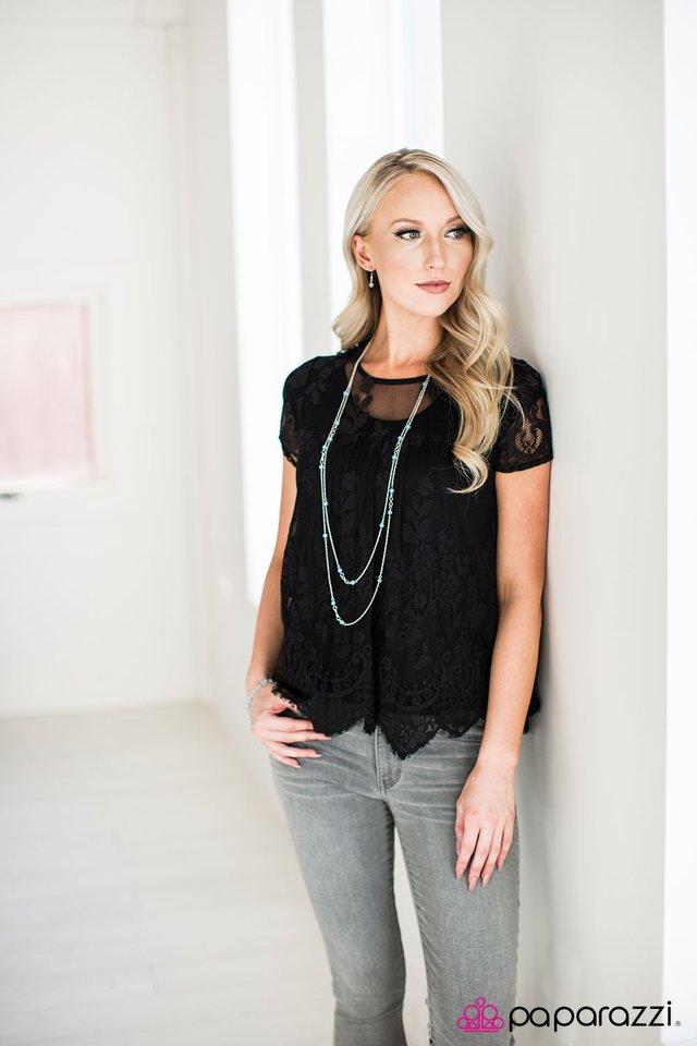 Paparazzi ♥ All The Time In The World - Blue ♥ Necklace