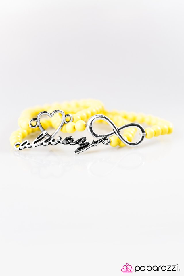 Paparazzi ♥ Forever In Fashion - Yellow ♥ Bracelet