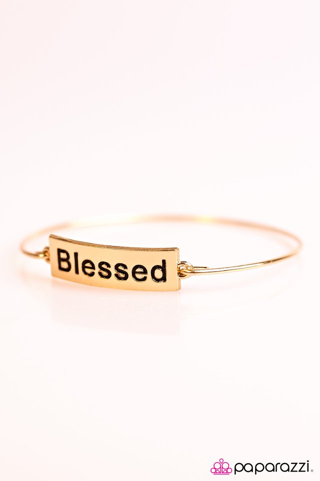 Paparazzi ♥ Blessed - Gold ♥ Bracelet