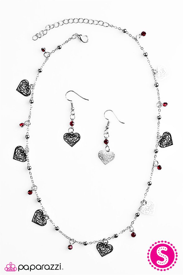 Paparazzi ♥ Only Fools Rush In - Red ♥ Necklace