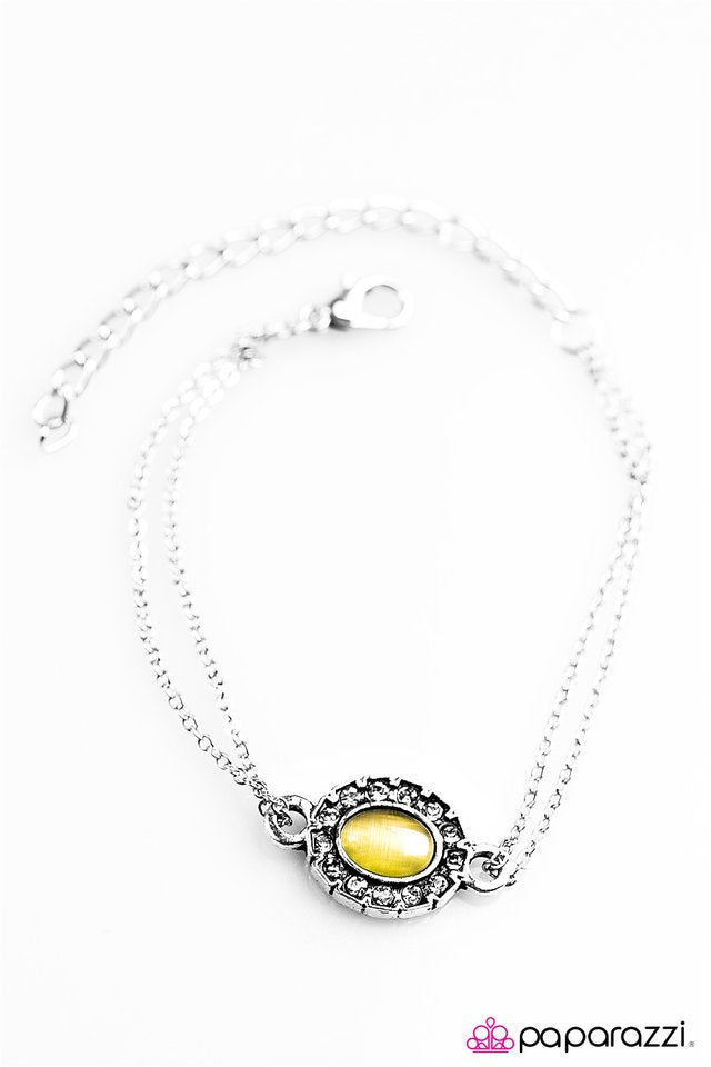 Paparazzi ♥ Moonlit Pools - Yellow ♥ Bracelet