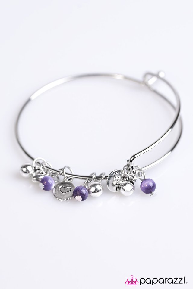 Paparazzi ♥ Party HEARTY - Purple ♥ Bracelet