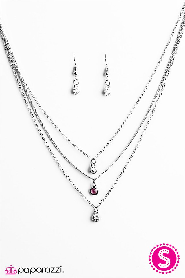 Paparazzi ♥ Ill Be BRIGHT With You - Purple ♥ Necklace