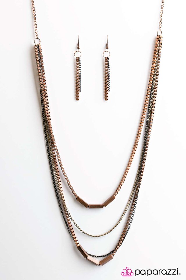 Paparazzi ♥ True Grit - Copper ♥ Necklace