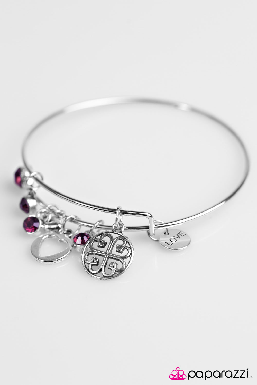 Paparazzi ♥ Love To Bits - Purple ♥ Bracelet