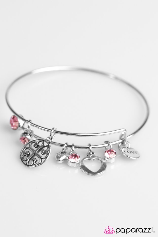 Paparazzi ♥ Love To Bits - Pink ♥ Bracelet