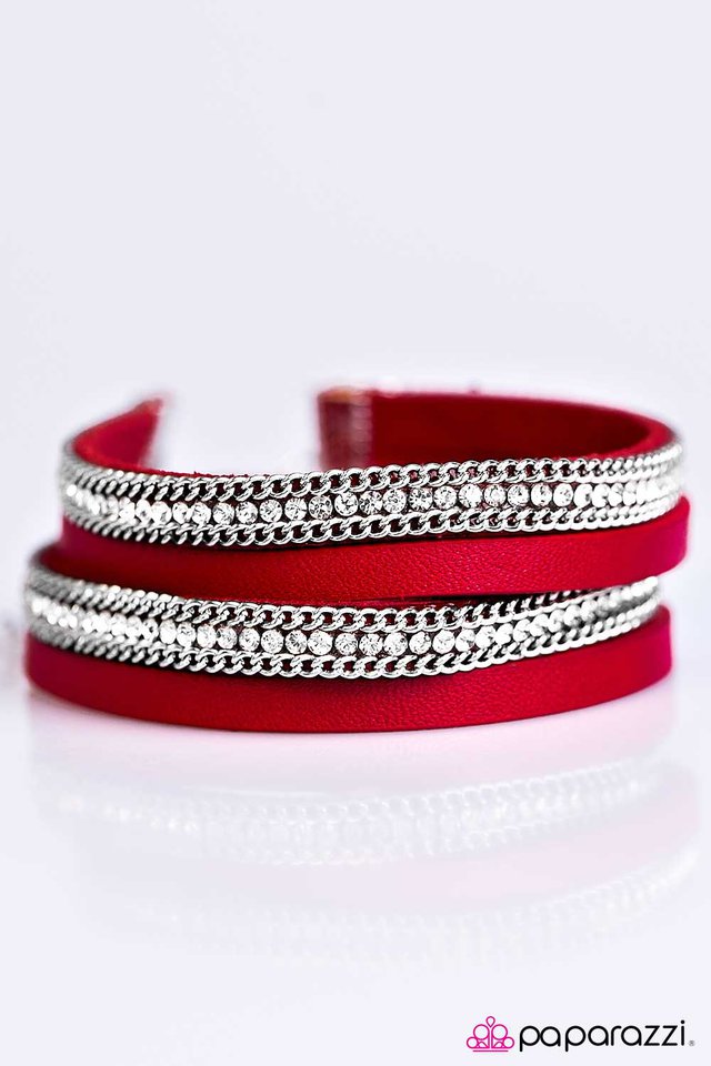 Paparazzi ♥ Flash Mob Fashion - Red ♥ Bracelet