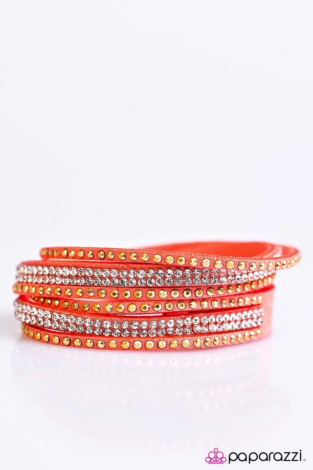 Paparazzi ♥ Stop, Drop, and Sparkle - Orange ♥ Bracelet