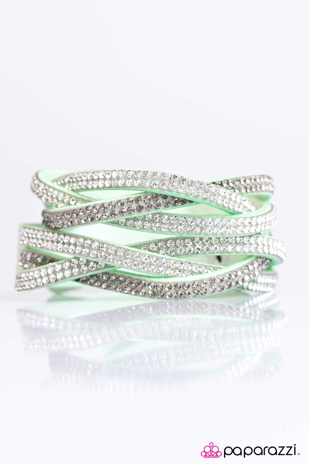 Paparazzi ♥ Send In The Sparkle! - Green ♥ Bracelet