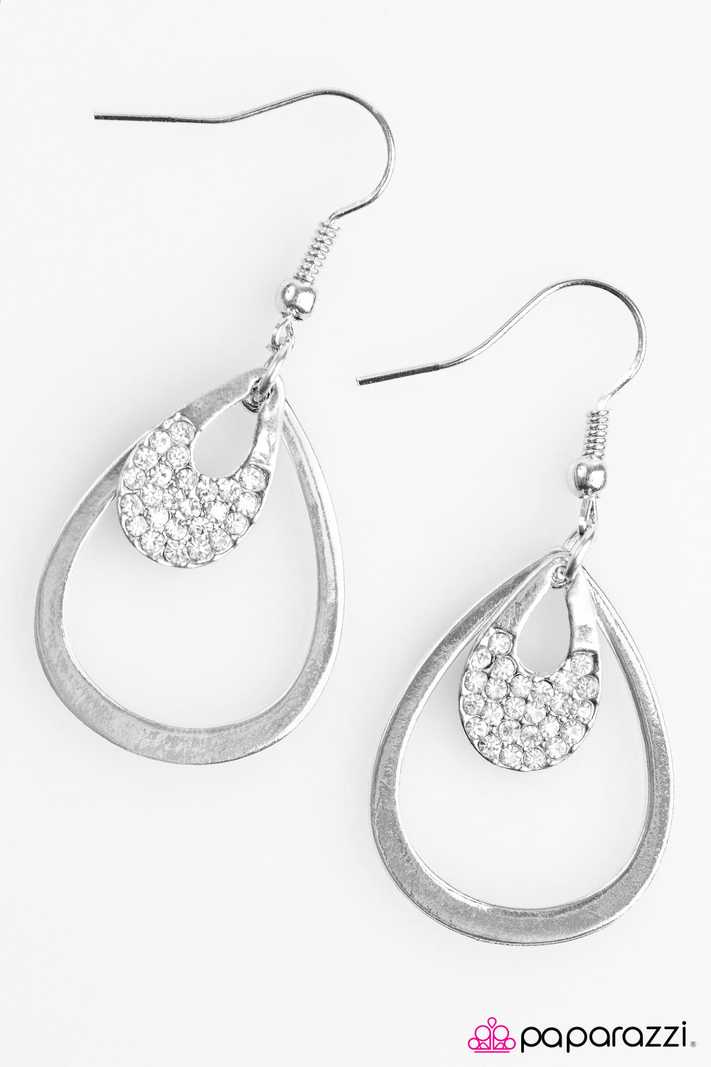 Paparazzi ♥ Light Storm - White ♥ Earrings