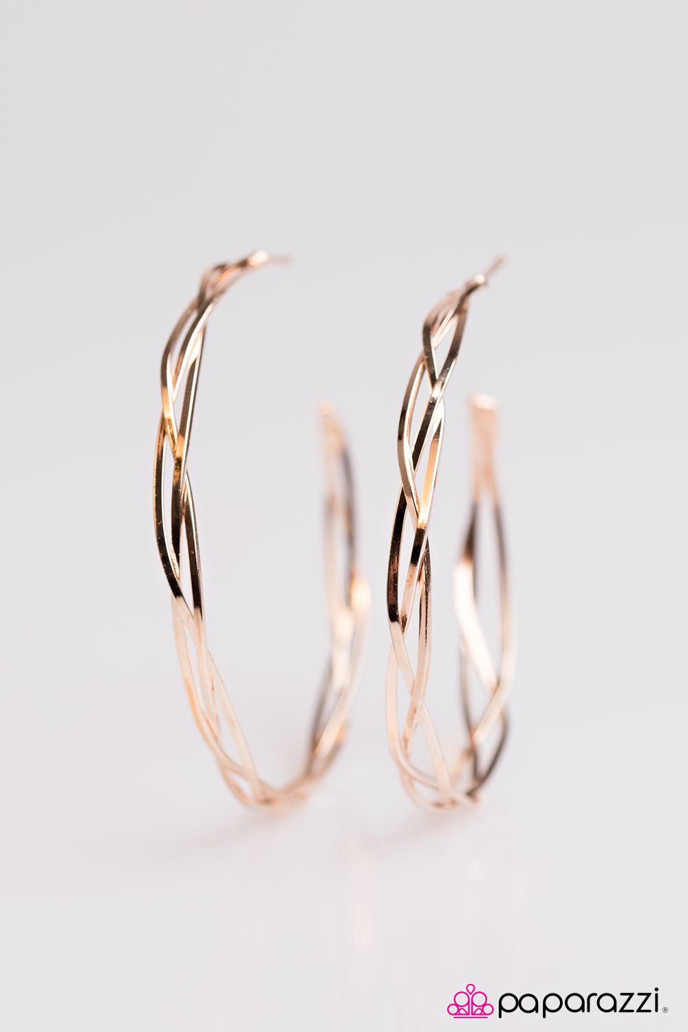 Paparazzi ♥ A HOOP, Skip, and A Jump - Rose Gold ♥ Earrings