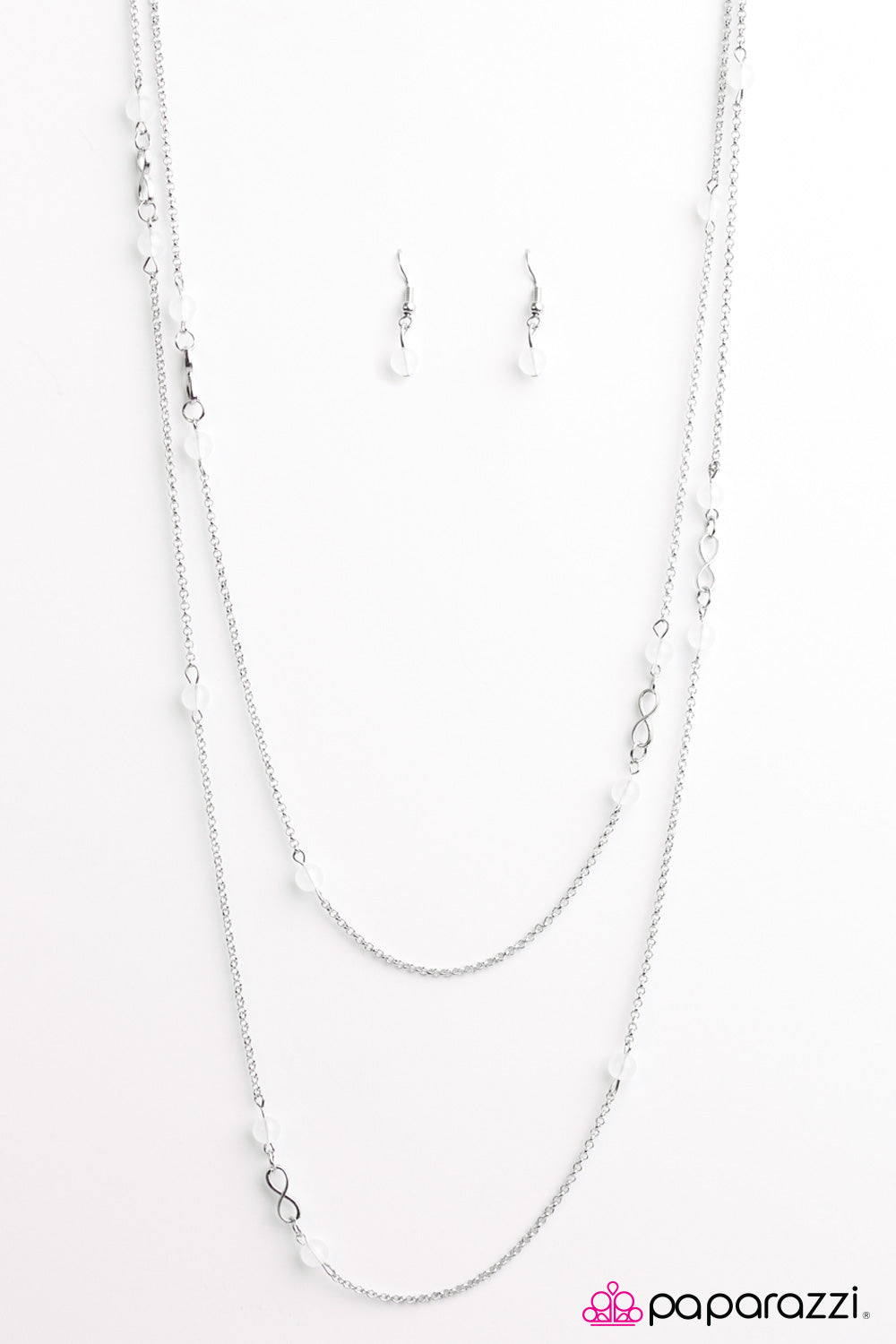Paparazzi ♥ All The Time In The World - White ♥ Necklace
