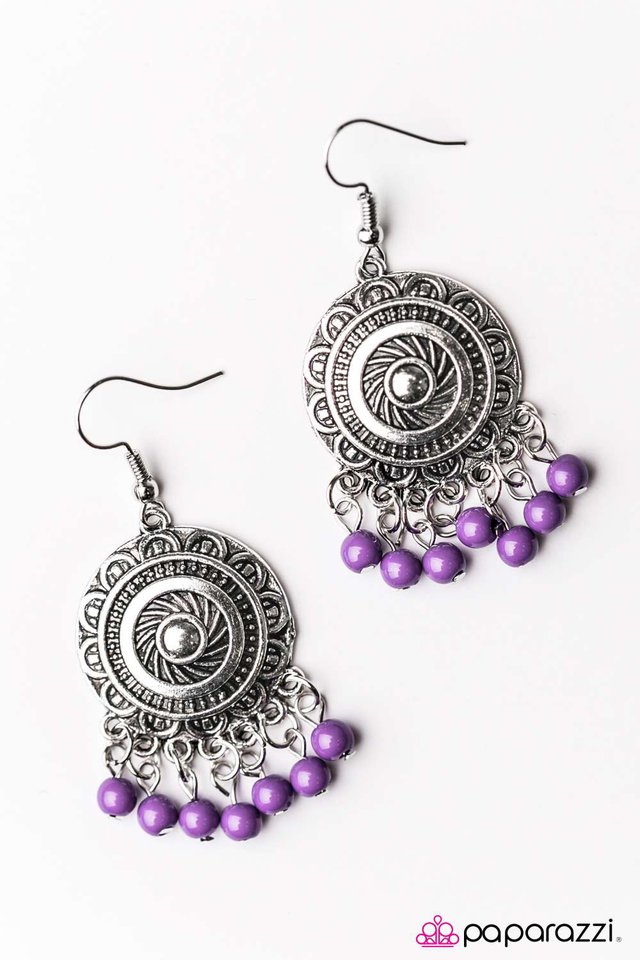 Paparazzi ♥ SOL What? - Purple ♥ Earrings
