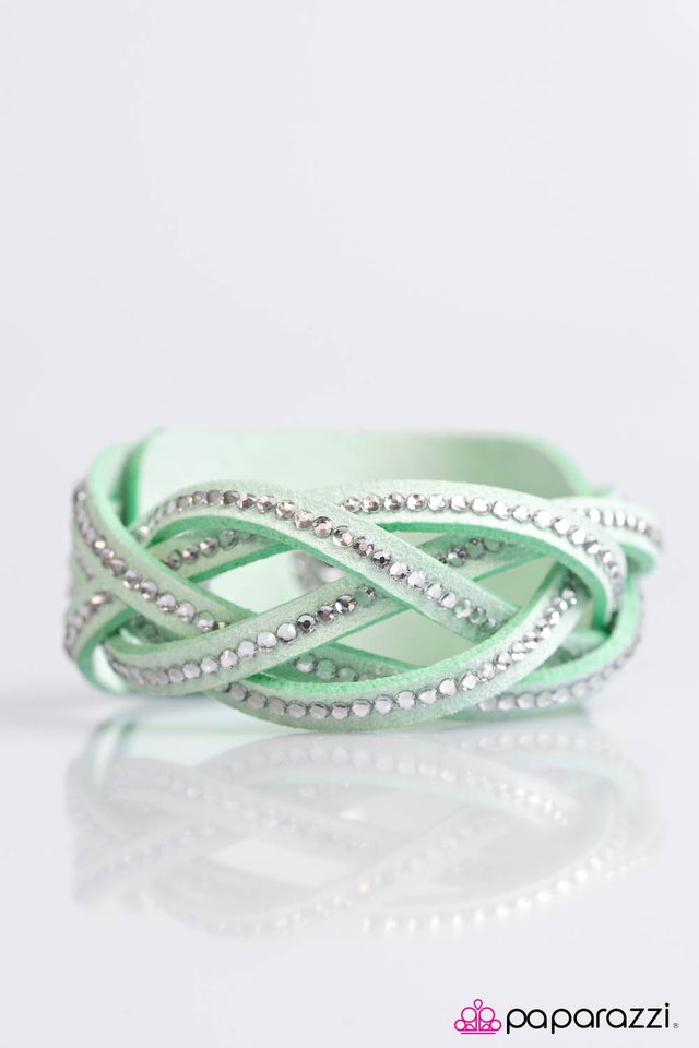 Paparazzi ♥ Glitter Patrol - Green ♥ Bracelet