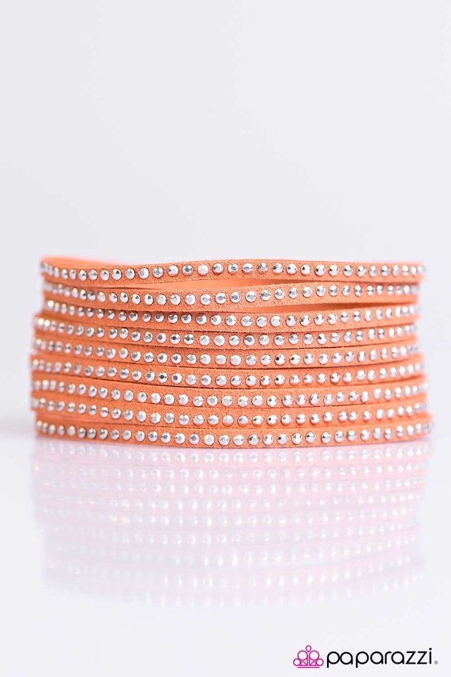 Paparazzi ♥ Rebel Romance - Orange ♥ Bracelet