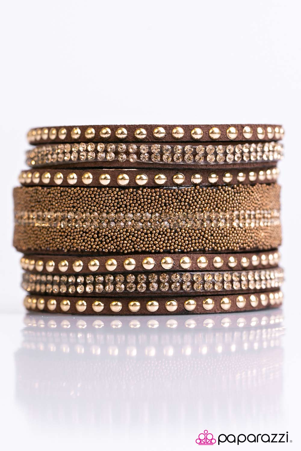 Paparazzi ♥ Full SPARKLE Ahead! - Brown ♥ Bracelet