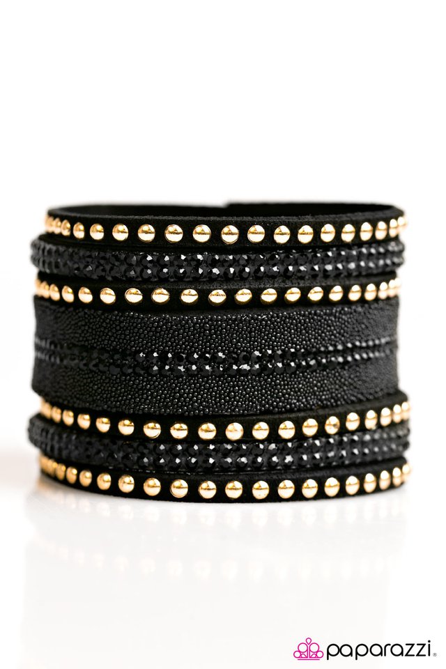 Paparazzi ♥ Full SPARKLE Ahead! - Black ♥ Bracelet