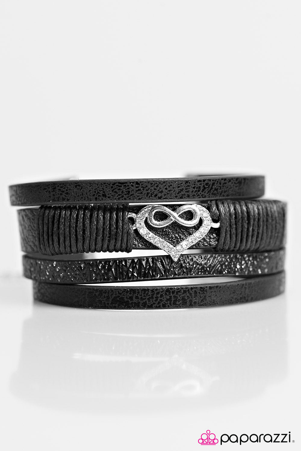 Paparazzi ♥ With Every Beat Of My Heart - Black ♥ Bracelet-product_sku