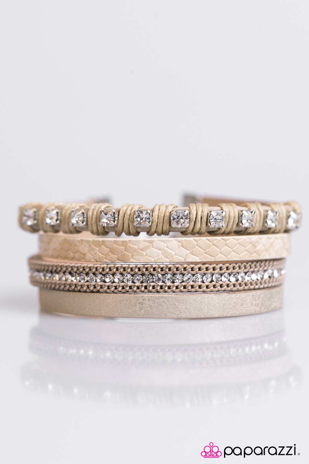 Paparazzi ♥ Glam Jam - Brown ♥ Bracelet