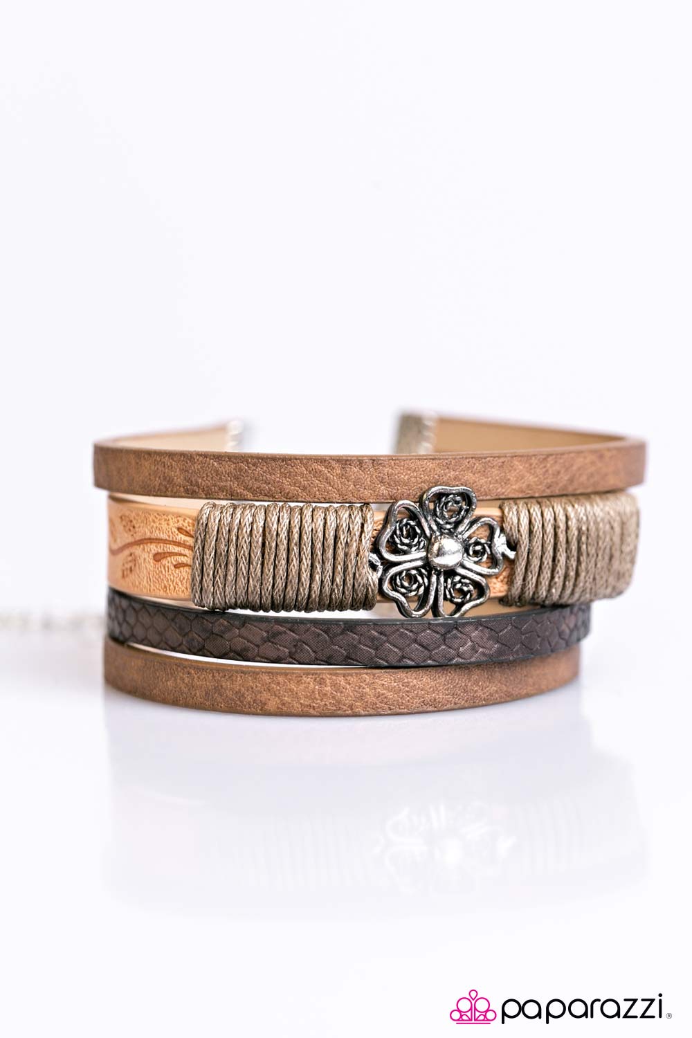 Paparazzi ♥ ISLE Be Right Back - Brown ♥ Bracelet