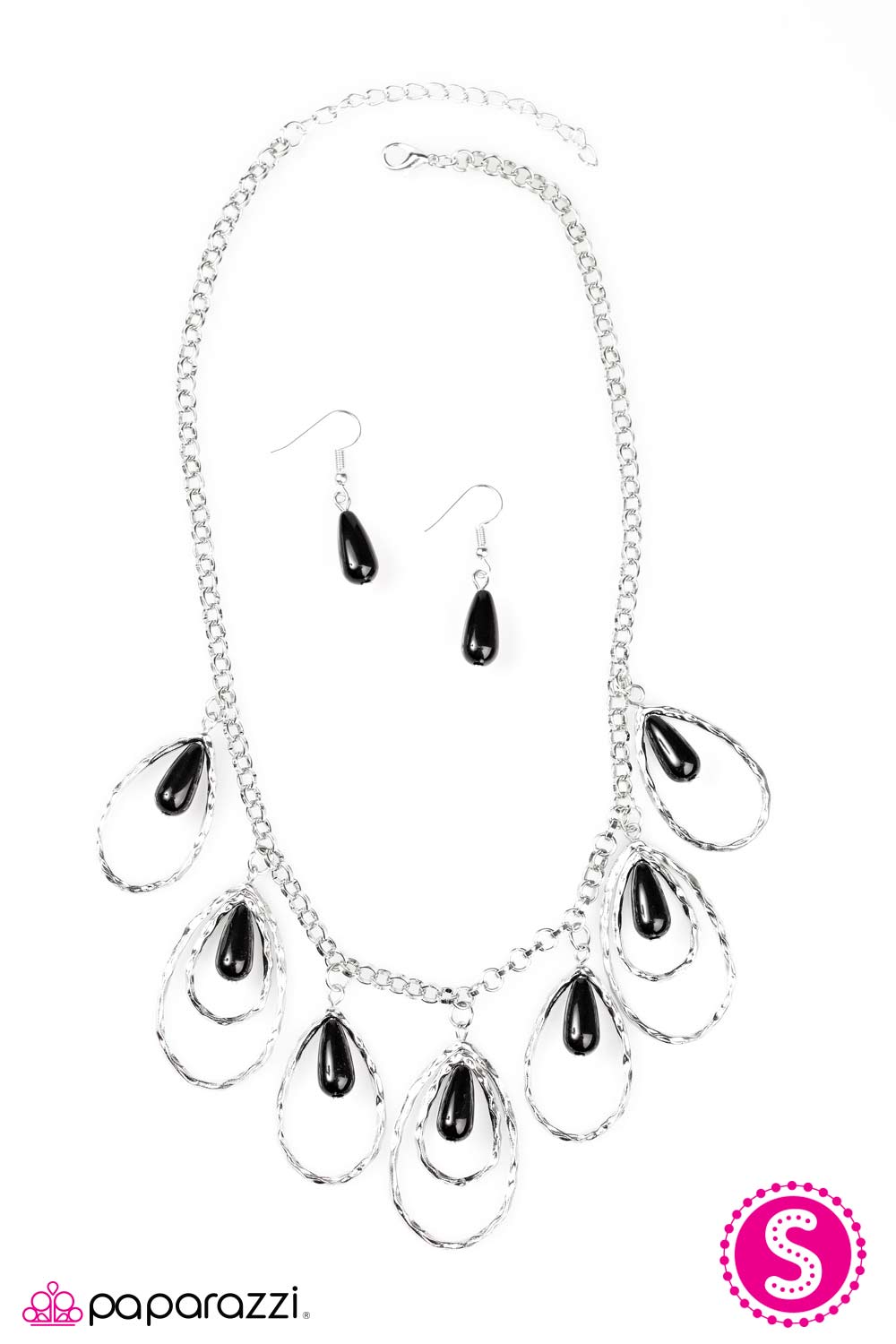 Paparazzi ♥ TEAR-rifically Terrific - Black ♥ Necklace