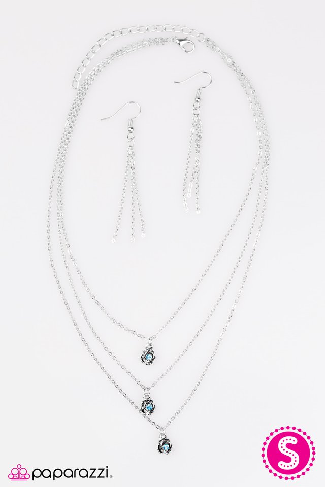 Paparazzi ♥ Bloom Bash - Blue ♥ Necklace