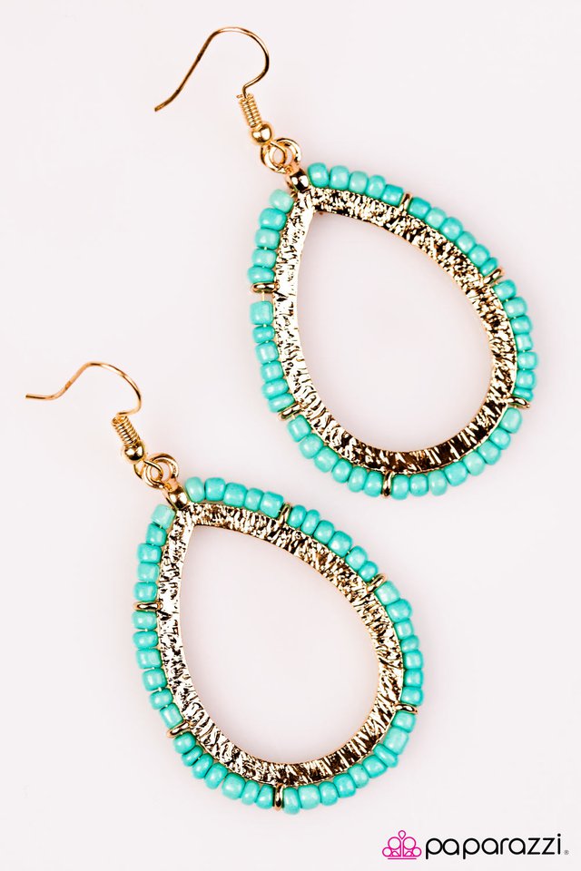 Paparazzi ♥ River Walk - Blue ♥ Earrings