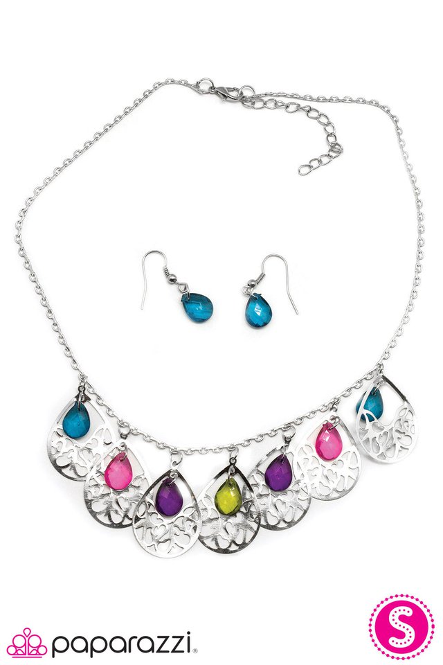 Paparazzi ♥ Happy Tears - Multi ♥ Necklace