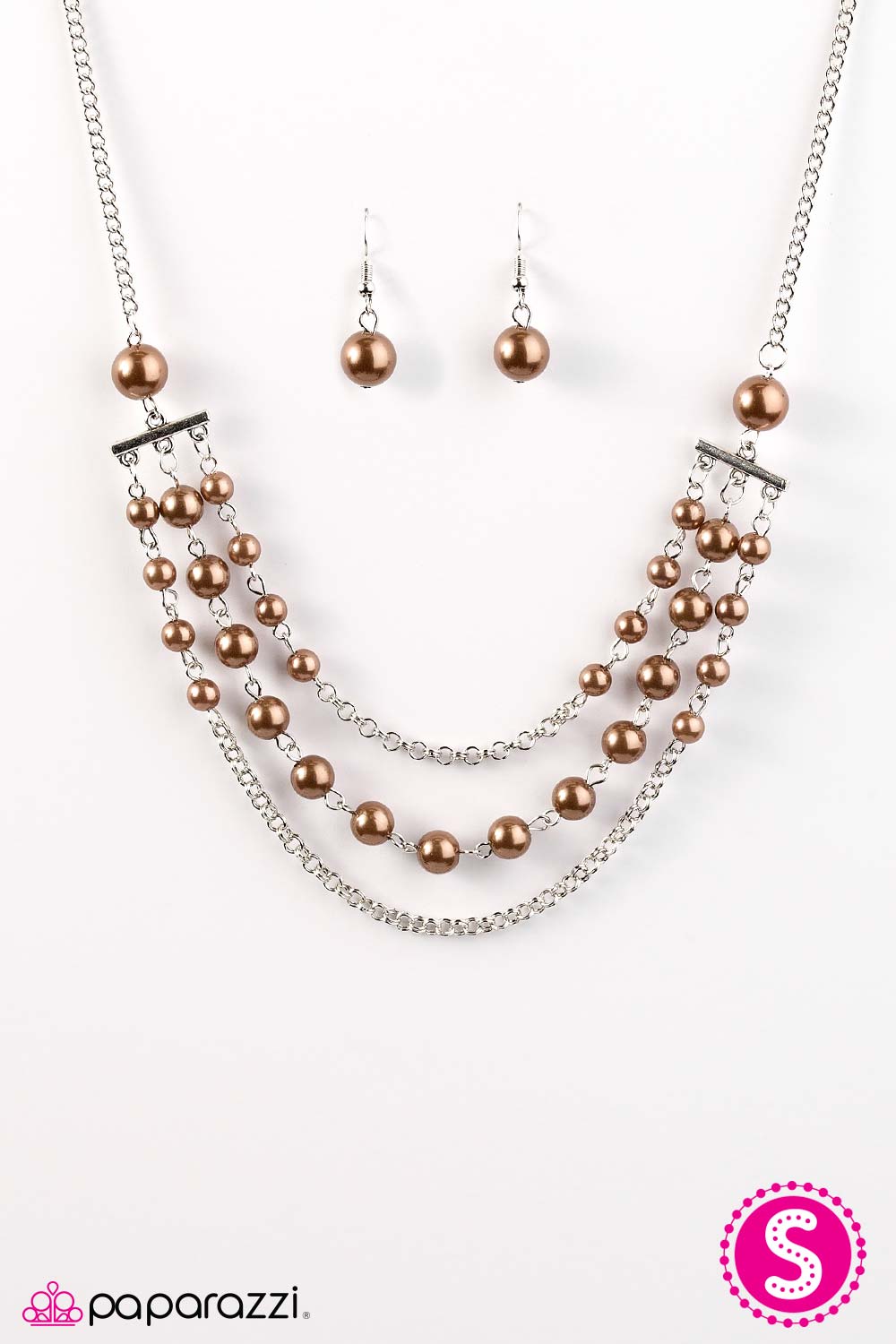 Paparazzi ♥ Dressed For Success - Brown ♥ Necklace