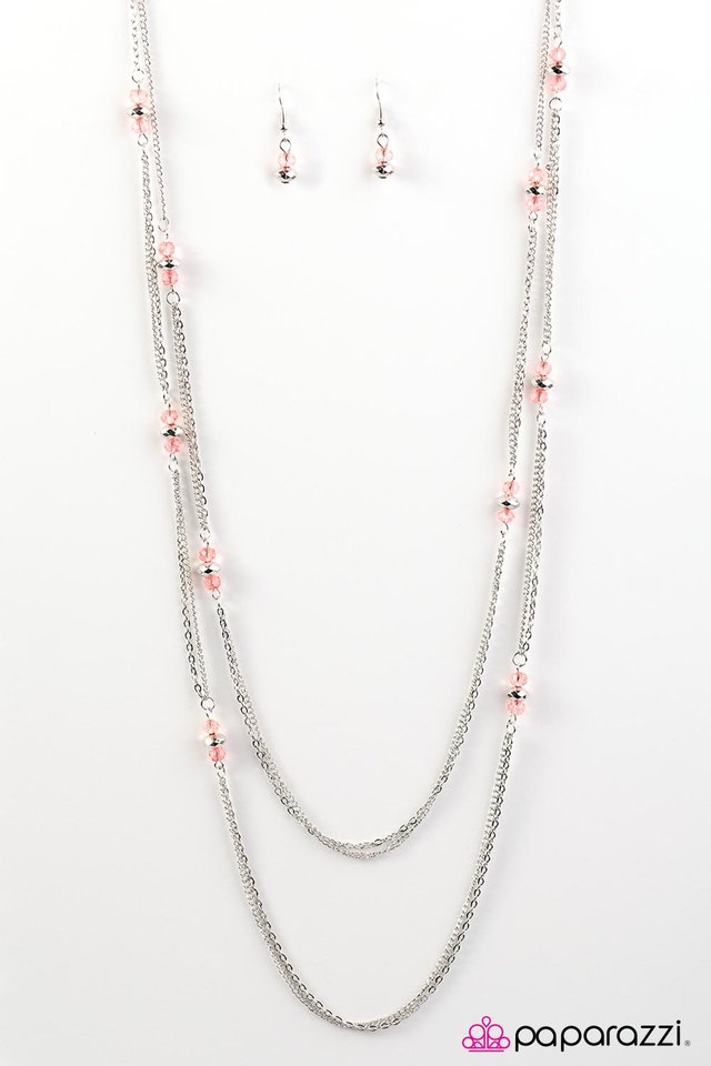 Paparazzi ♥ Glass Half FANCIFUL - Orange ♥ Necklace