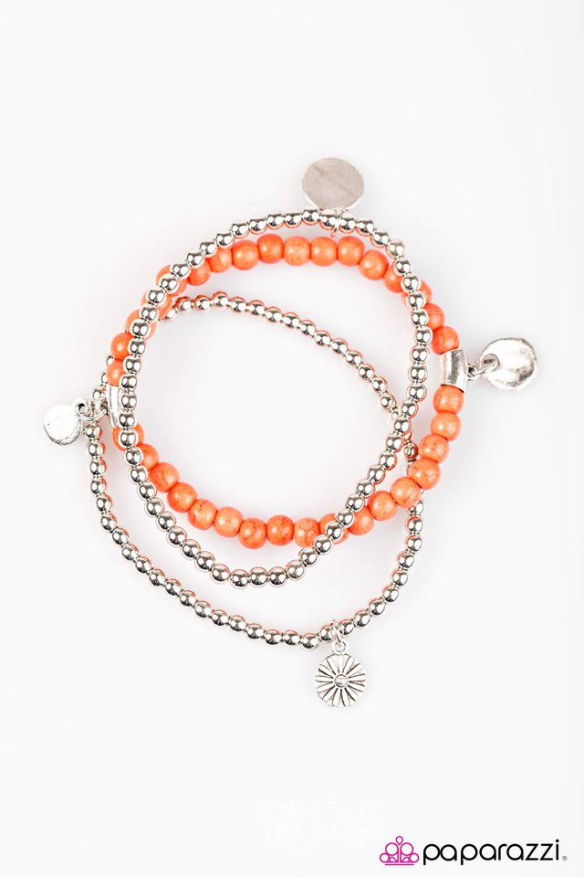 Paparazzi ♥ Bloom Out! - Orange ♥ Bracelet