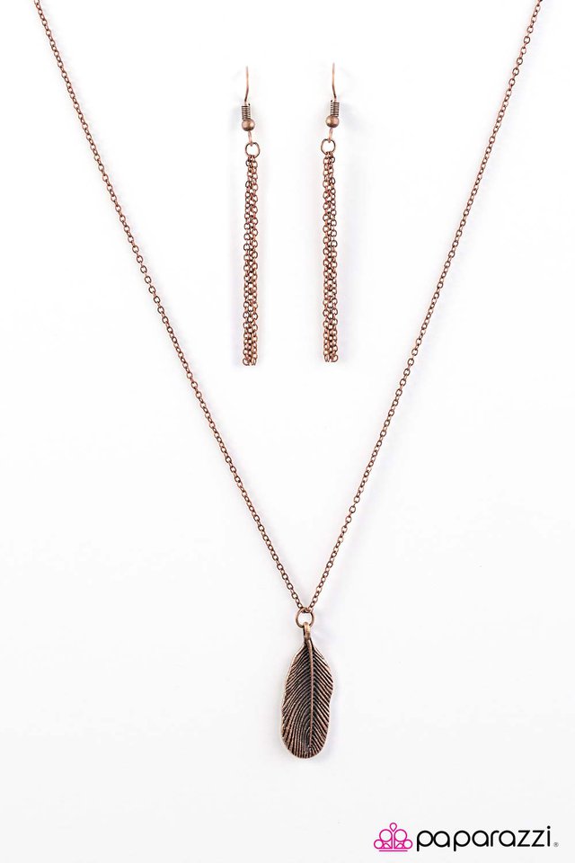 Paparazzi ♥ Like FLOCK Work - Copper ♥ Necklace