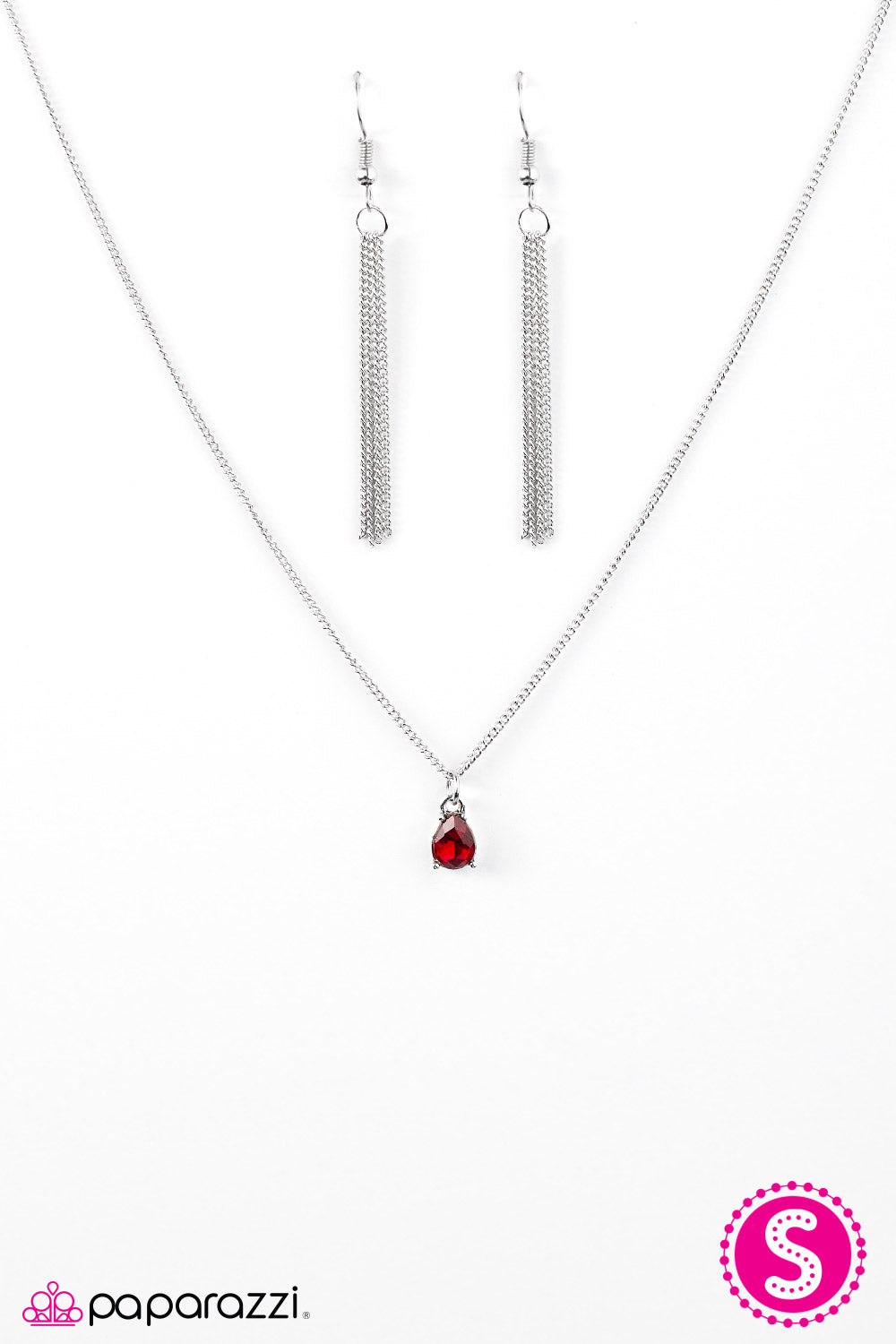 Paparazzi ♥ Stormy Nights - Red ♥ Necklace