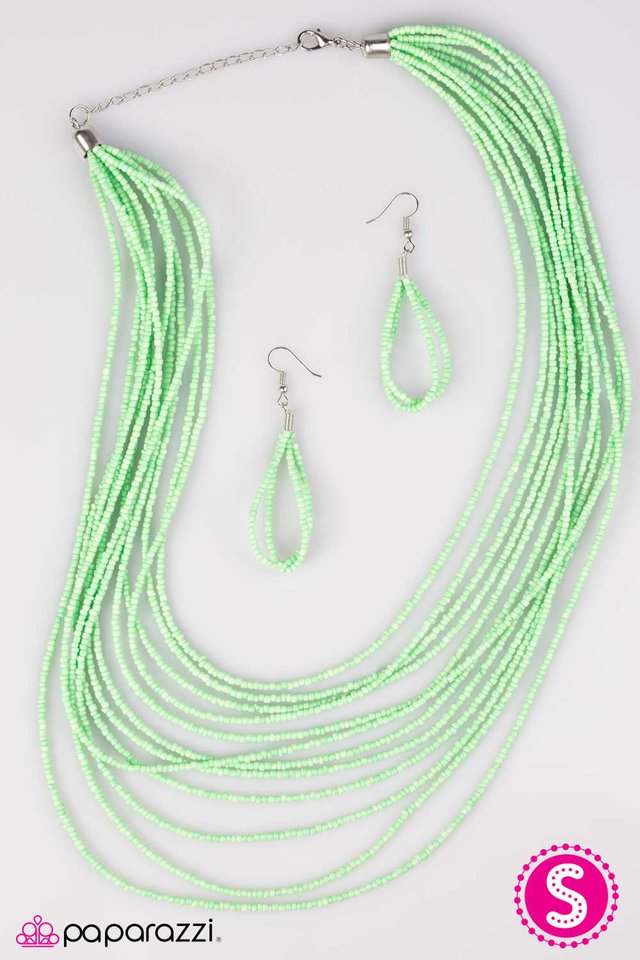 Paparazzi ♥ A BEAD-iful Adventure - Green ♥ Necklace