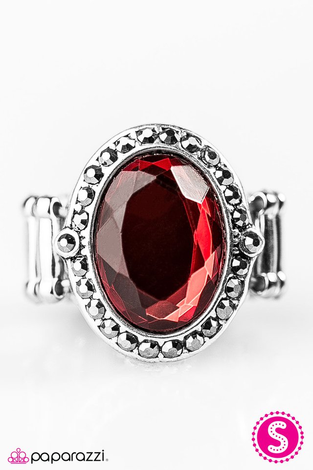 Paparazzi ♥ Strike A JUXTAPOSE - Red ♥ Ring