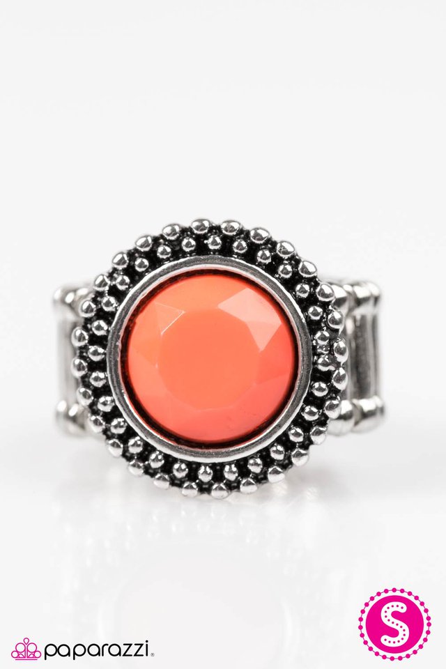 Paparazzi ♥ Busy As A BEAD - Orange ♥ Ring